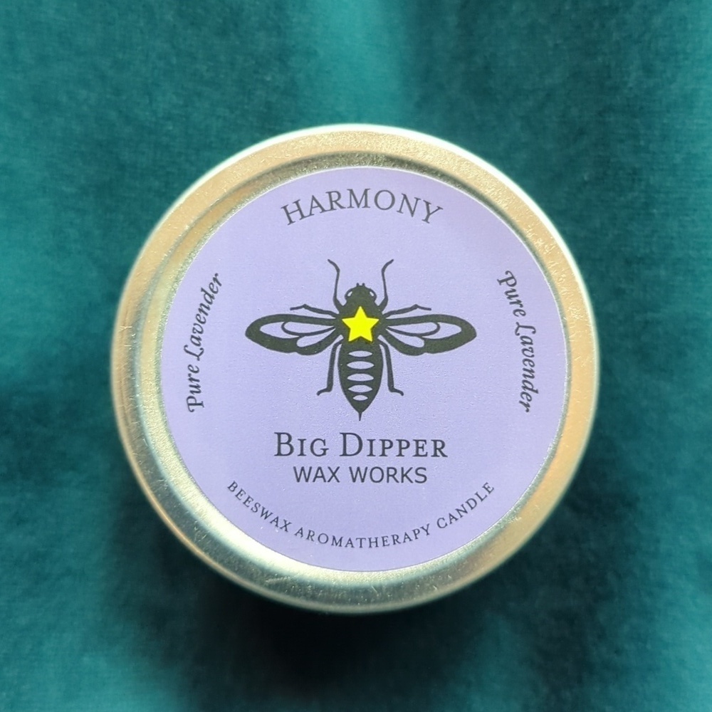 Big Dipper Wax Works Beeswax Lavender Aromatherapy Candle